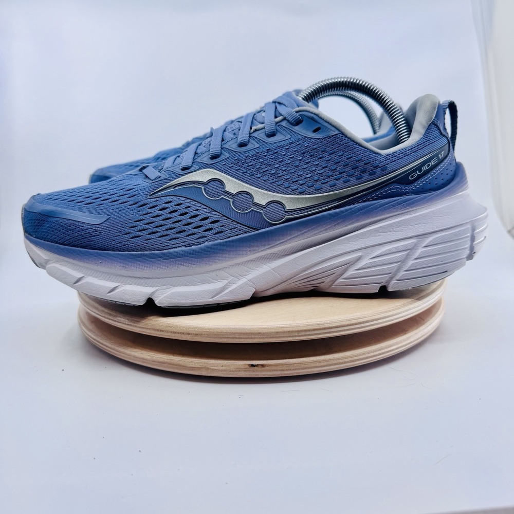 Saucony Guide 17 Running Shoes Women's 10.5 Iris Blue purple Athletic Sneakers